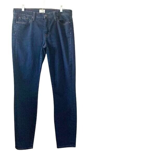 J. Crew Womens Toothpick Fit Dark Wash Jeans Size 31 Stretch Denim Cotton Blend - Picture 1 of 16